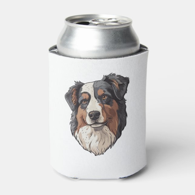 Australian shepherd Dog   Can Cooler (Can Front)