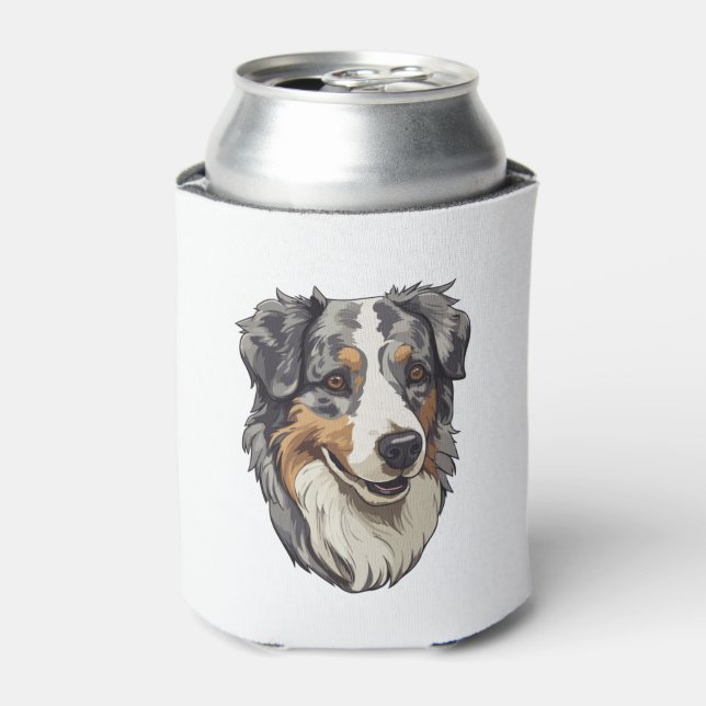 Australian shepherd Dog   Can Cooler (Can Front)