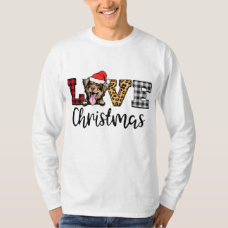 Australian Shepherd Dog Christmas Leopard Buffalo T-Shirt