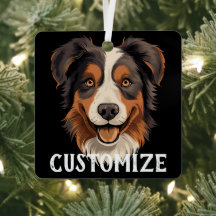 Australian Shepherd Dog Custom Name Personalised