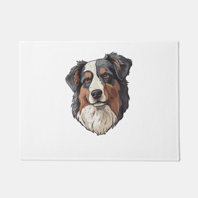 Australian shepherd Dog   Doormat (Front)