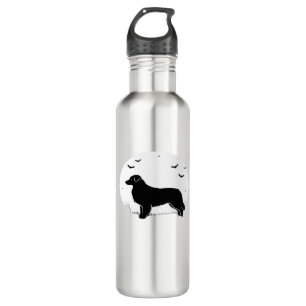 Australian Shepherd Dog � Halloween Moon Silhouett 710 Ml Water Bottle