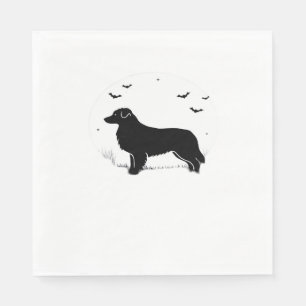 Australian Shepherd Dog – Halloween Moon Silhouett Napkin