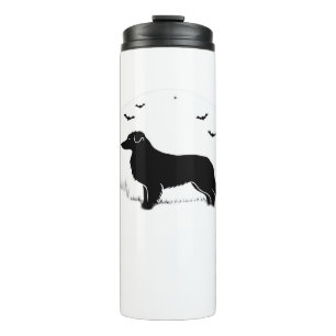 Australian Shepherd Dog – Halloween Moon Silhouett Thermal Tumbler