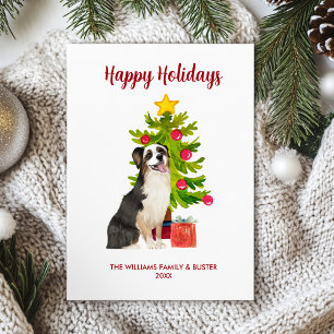 Australian Shepherd Dog Holiday Card