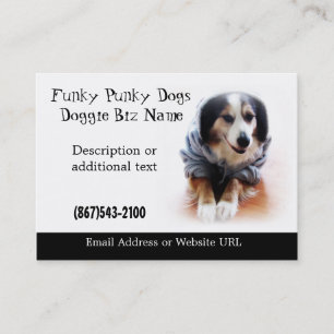 Australian Shepherd Dog in Hoodie Card
