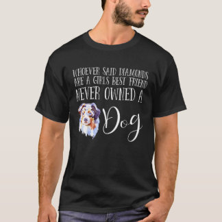 Australian Shepherd  Dog Love Miniature Love My Au T-Shirt