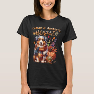 Australian Shepherd Dog Lovers Fall Pumpkin T-Shirt