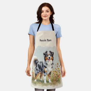 Australian Shepherd Dog Merle Long Tail Apron