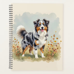 Australian Shepherd Dog Merle Long Tail Planner