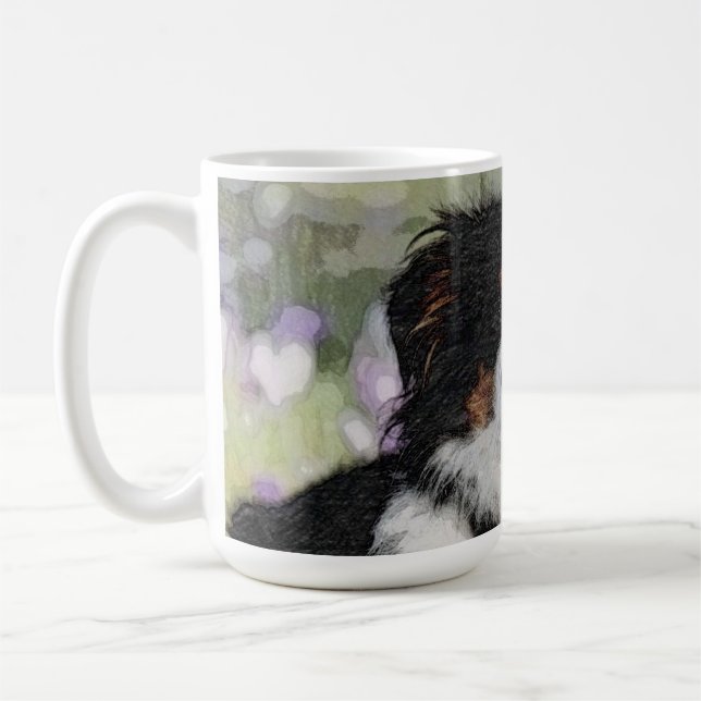 Australian shepherd, Dog, Nature Coffee Mug (Left)