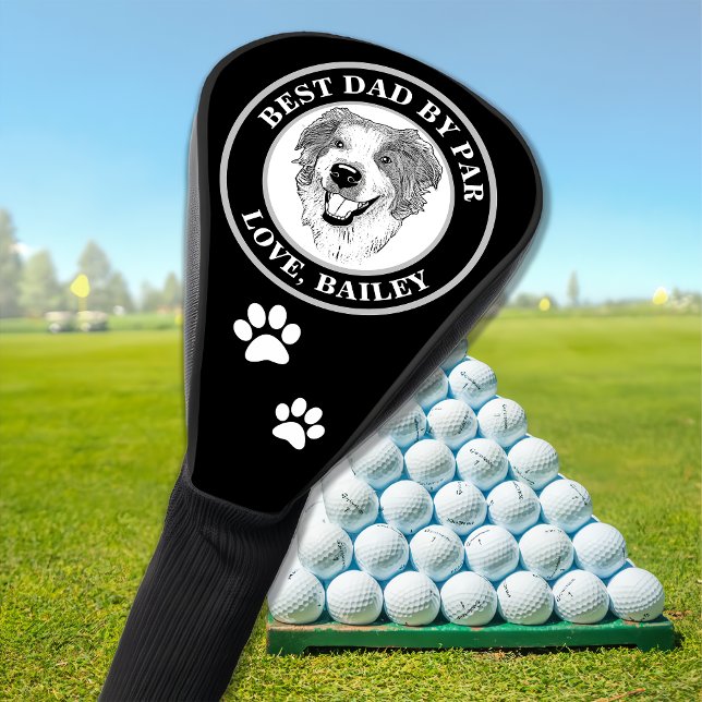Australian Shepherd Dog Personalised Drawing Golf Head Cover (Creator Uploaded)