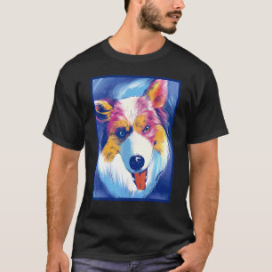Australian Shepherd Dog Pet Animal Painting Graphi T-Shirt