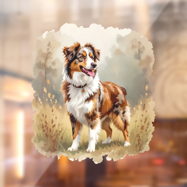 Australian Shepherd Dog Red Merle Aussie (Sheet 2)