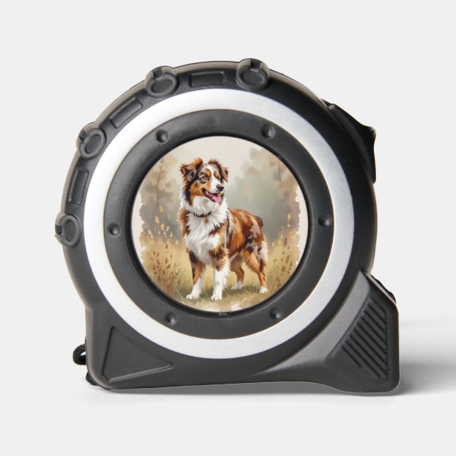 Australian Shepherd Dog Red Merle Aussie 1 (Front)