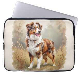 Australian Shepherd Dog Red Merle Aussie Laptop Sleeve