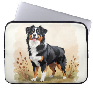 Australian Shepherd Dog Red Merle Aussie Laptop Sleeve