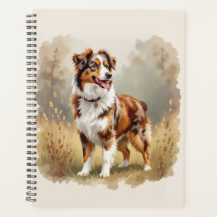 Australian Shepherd Dog Red Merle Aussie Planner