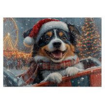 Australian Shepherd Dog Roller Coaster Christmas