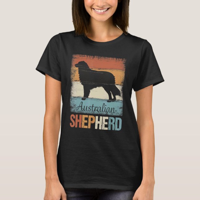 Australian Shepherd Dog Shepherd Aussie T-Shirt (Front)