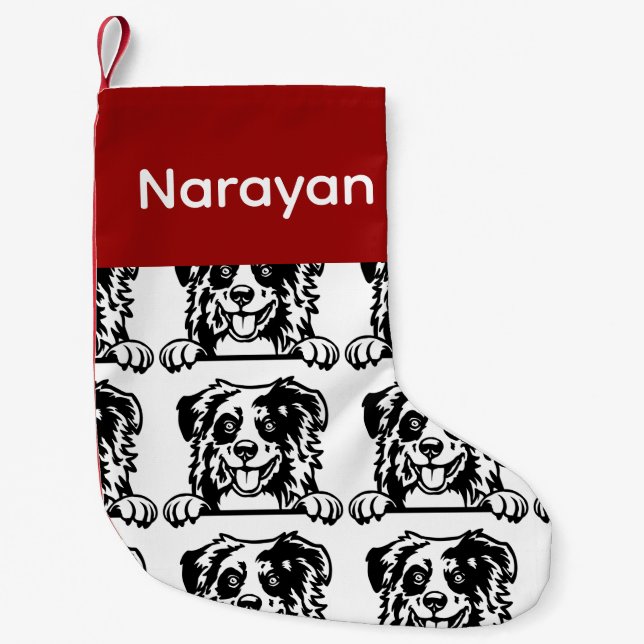 Australian Shepherd dog socks Customised dog Socks (Front)