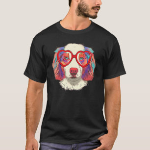 Australian Shepherd Dog Sunglasses Love Cute Dog T-Shirt
