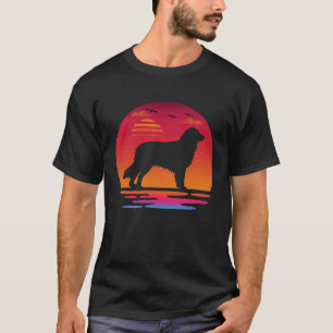 australian shepherd dog  sunset Silhouette T-Shirt