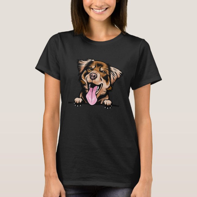 Australian Shepherd Dog T-Shirt (Front)