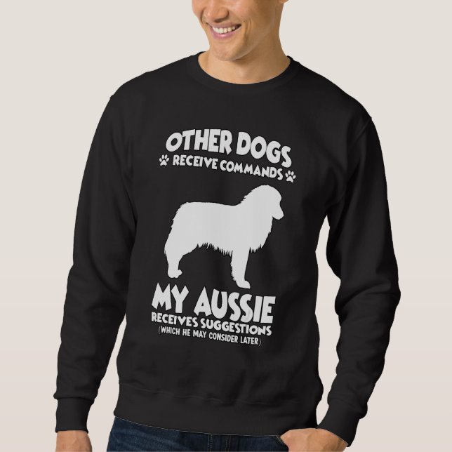 Australian Shepherd Dog Training Dogs Sweatshirt (Front)