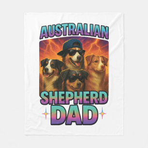 Australian Shepherd Fleece Blanket