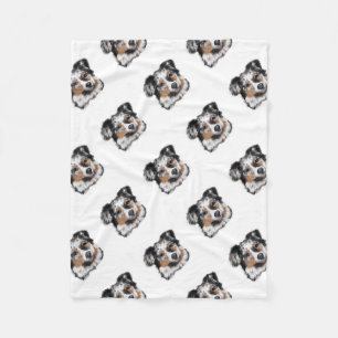 Australian Shepherd Fleece Blanket