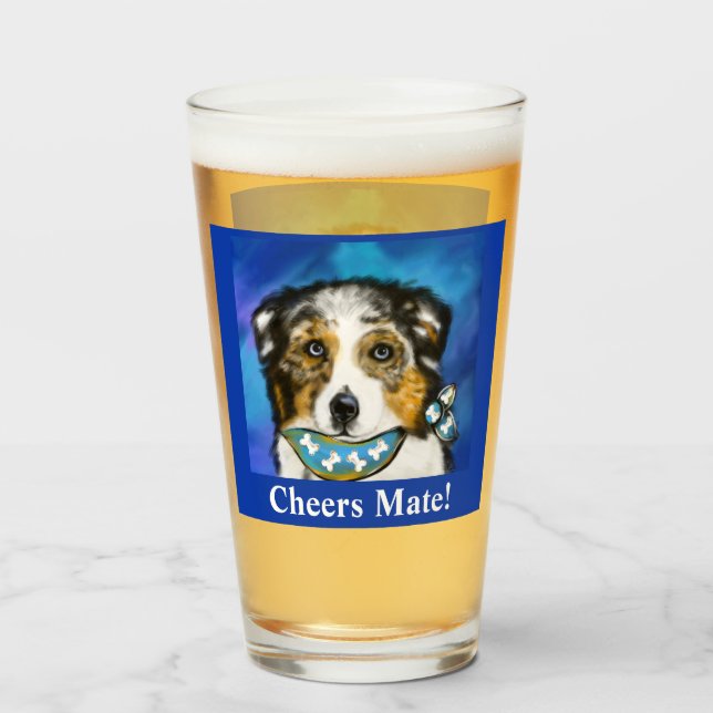 AUSTRALIAN SHEPHERD      GLASS (Front Filled)