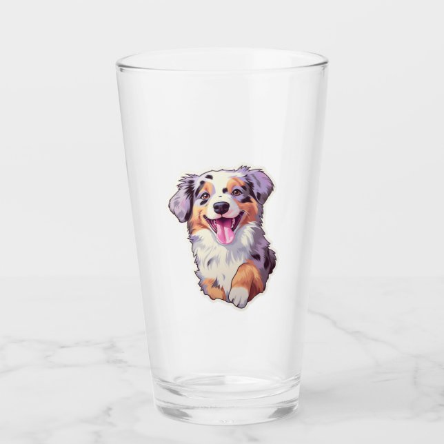 Australian Shepherd    Glass (Front)