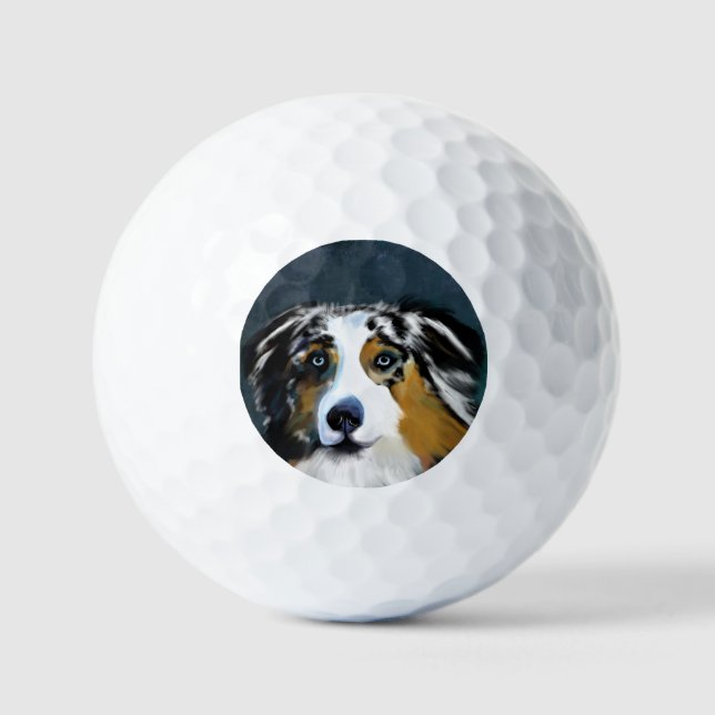 AUSTRALIAN SHEPHERD GOLF BALLS (Front)