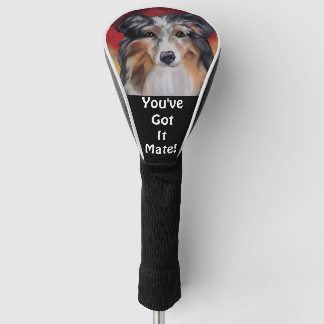 AUSTRALIAN SHEPHERD   GOLF HEAD COVER (Front)
