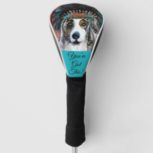 AUSTRALIAN SHEPHERD  GOLF HEAD COVER