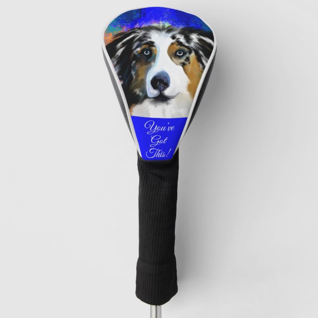 AUSTRALIAN SHEPHERD GOLF HEAD COVER (Front)