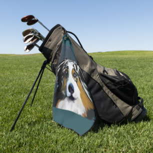 AUSTRALIAN SHEPHERD GOLF TOWEL