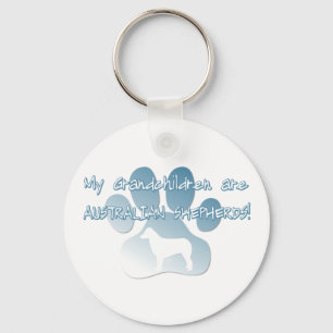 Australian Shepherd Grandchildren Keychain