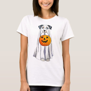 Australian Shepherd Halloween Funny Ghost Costume T-Shirt