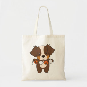 Australian Shepherd Happy Halloween Dog Costume To Tote Bag