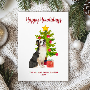 Australian Shepherd Happy Howlidays Card
