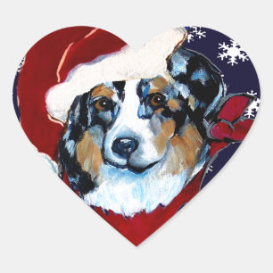 AUSTRALIAN SHEPHERD HEART STICKER