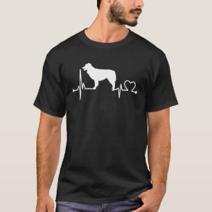 Australian Shepherd Heartbeat Dog Pet Womenmen T-Shirt
