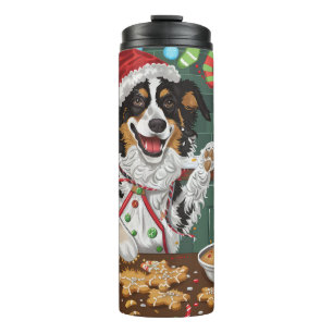 Australian Shepherd Holiday Baking Christmas Thermal Tumbler