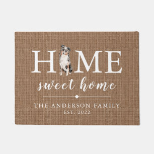 Australian Shepherd Home Sweet Home Doormat