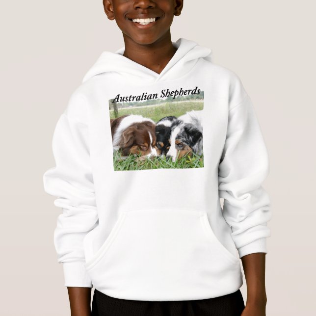 Australian Shepherd Hooded Sweatshirt (Front)