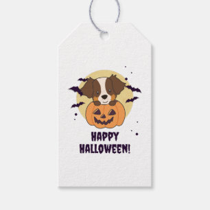 Australian Shepherd In Pumpkin Cute Happy Gift Tags
