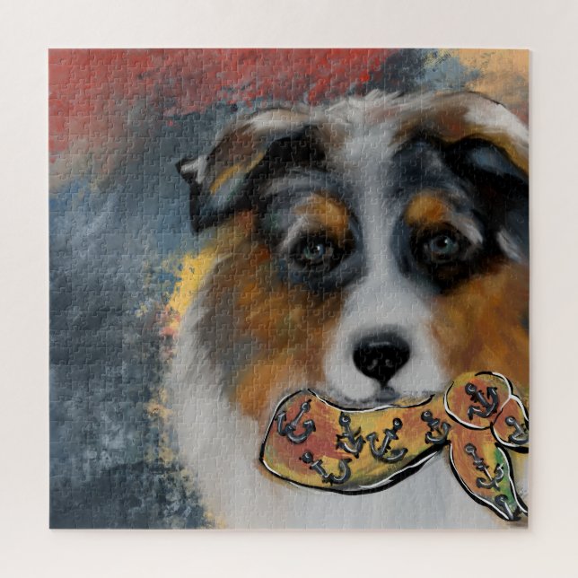 Australian Shepherd Jigsaw Puzzle (Vertical)