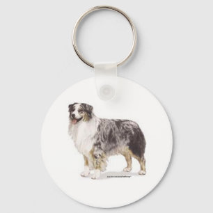 Australian Shepherd Key Ring